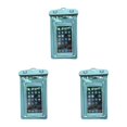 thumbnail image 2 of Transemion Waterproof Underwater Case Cover Bag Dry Pouch for Mobile Phone white 3Set, 2 of 6