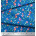 thumbnail image 3 of Soimoi Poly Georgette Tissu Feuilles & Tissu Imprimé Floral 1 Yard 42 Inch Wide, 3 of 3