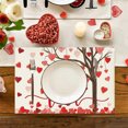 thumbnail image 4 of Wooowa Valentine's Day Printed Placemat 11.8x17.7 Inches - Heat-Resistant Table Decor for Kitchen, Home & Holiday Parties, 4 of 6