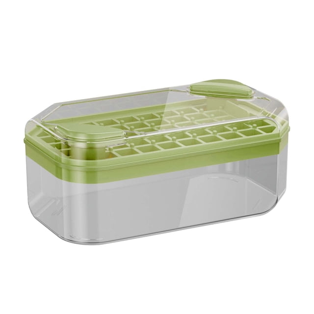 Kctiaxy Household Ice Making Box Ice Ice Block Ice Block Storage Box One Click Press Ice Ice Box Set Kitchen Appliances