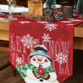 thumbnail image 2 of Christmas Table Runner Holiday Table Runners for Dining Room Snowman Table Runner for Christmas Table Decorations, 2 of 5