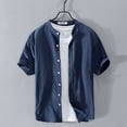 thumbnail image 2 of Timegard Womens Summer Tops Plus Size Short Sleeve Button down Lightweight Casual Tops Basic Shirts, 2 of 5