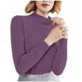 thumbnail image 1 of FAIWAD Chandails de Base à Manches Longues pour Femmes, Col Rond, Ajustés, Extensibles, Ajustés, Pulls, 1 of 4