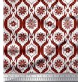 thumbnail image 1 of Soimoi Red Rayon Crepe Fabric Floral Damask Print Fabric by Yard 46 Inch Wide, 1 of 3
