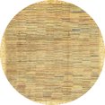 thumbnail image 1 of Ahgly Company Tapis d'Intérieur Ronds Abstraits Brun Cannelle, Tapis de Zone Abstraits, 3 Pieds Rond, 1 of 6