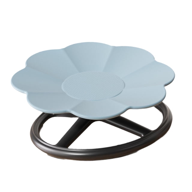 Siruishop Kids Sensory Swivel Chair Rotating Seat Practical Stable Balance Toy Fun Sensory Gray