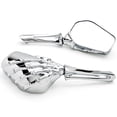 thumbnail image 1 of Krator Miroir Squelette Os Chromé Personnalisé Compatible avec Harley Davidson Sport Tour Glide FXRT, 1 of 4