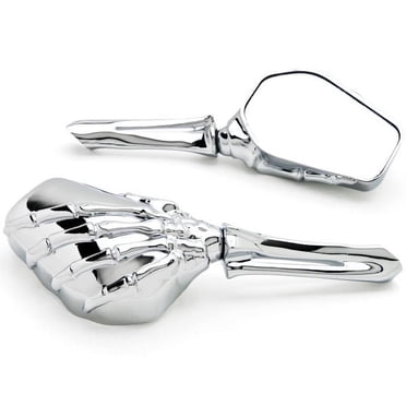 Krator Custom Chrome Motorcycle Skeleton Bone Mirrors Compatible with Yamaha Royal Star Venture Classic Royale Deluxe