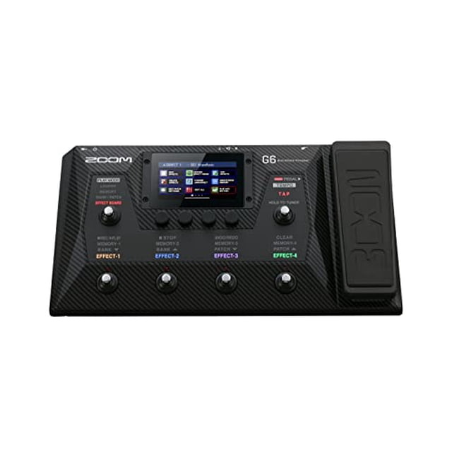Zoom G6 Guitar Multi-Effects Processor with Expression Pedal, Touchscreen Interface, 100+ Built in Effects, Amp Modeling, IR’s, Looper, & Audio Interface for Direct Recording to Computer