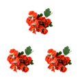 thumbnail image 4 of Decodeary Realistic Appearance Flower Decoration For Low Maintenance Garden Easy To Clean Cloth Decorations Fake Plants Flowers JH1241 Red 3Set, 4 of 6