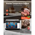 thumbnail image 4 of VEVOR Sous Vide Cooker, 800W Sous-Vide Machine, Suveed Cooking Machine with LED Digital Display, Glass Lid, Precise Temperature & Timer Control, for Family & Friends, All-in-One Sous Vide Pot, 4 of 9
