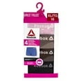 thumbnail image 3 of Reebok Girls’ Seamless Ribbed Boyshort Underwear, 4-Pack, 3 of 3
