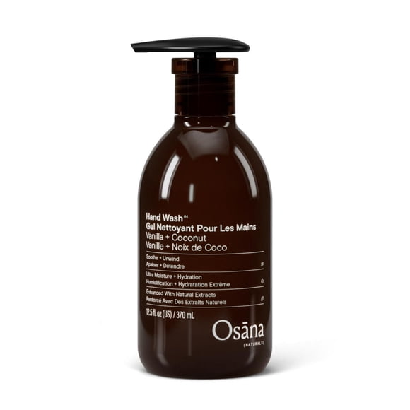 Osana Naturals Gel Nettoyant pour les Mains Ultra Humidification + Hydratation à la Vanille + Noix de Coco