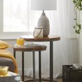 thumbnail image 4 of Bouclair White Striped Ceramic Table Lamp, 4 of 6