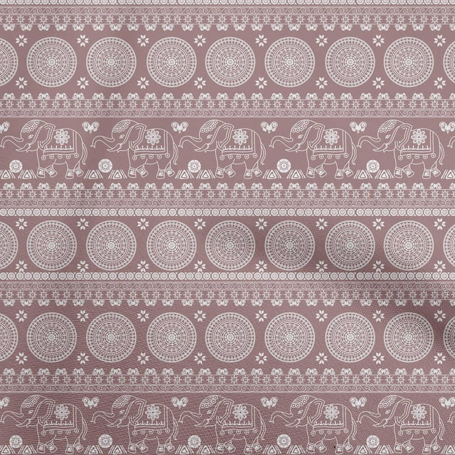 oneOone Polyester Spandex Dark Rose Brown Fabric Block Fabric For Sewing Printed Craft Fabric By The Yard 56 Inch Wide-TB