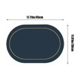 thumbnail image 3 of Yhmxh Solid Color Leather Western Dining Mat Oil-Proof Dining Table Mat Hotel Home Dining Mat Non-Slip Bowl Mat Oval Insulation Mat Home and Kitchen kitchen Accessories kitchen Essentials, 3 of 5
