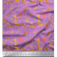thumbnail image 1 of Soimoi Polyester Crepe Fabric Balloon,Floral & Cute Animals Cartoon Fabric Prints by Yard 52 Inch Wide, 1 of 3
