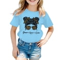 thumbnail image 1 of FhsagQ The 7th Of July Fille Enfant Mignonne Graphique Col Rond Manches Courtes Tee Été Décontracté T-Shirt Petite Fille The 7th Of July T-Shirts Taille 6/7 Fillette T-Shirts d'Été 4T Ensembles Bleu 11-12 Ans, 1 of 5