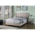 thumbnail image 1 of Best Master Frances Solid Wood/Fabric Upholstery Queen Platform Bed - Beige, 1 of 5
