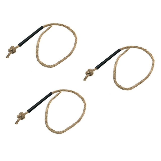 CHUANK 3 Pcs Survival Fire Kindling Wax Rope Starter Wax-infused Travel