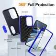 thumbnail image 4 of For Samsung Galaxy S26+ 5G 6.7" Phone Case with Built in Kickstand, Shockproof/Dustproof/Drop Proof Heavy Duty Military-Grade Rugged Protective Cover for Samsung Galaxy S26+ 5G,Blue, 4 of 8
