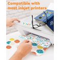 thumbnail image 4 of Gwybkq Premium Printable Vinyl for Inkjet Printer 150 Matte Sticker Papers 8.5â€™â€™x11â€™â€™ Waterproof White Labels Decal Paper for Cricut, 4 of 4