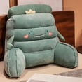 thumbnail image 3 of Bed Backrest Pillow For Sitting Up In Bed Reading Pillow With Arms Lumbar Support Cushion For Sofa Chair Floor & Student Dorm, 3 of 5