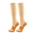 thumbnail image 1 of Qudderr Men Women 2 Pairs Compression Socks Knee High Support for Sports Solid Color Long Socks Knee High Compression Socks S-XXL, 1 of 9