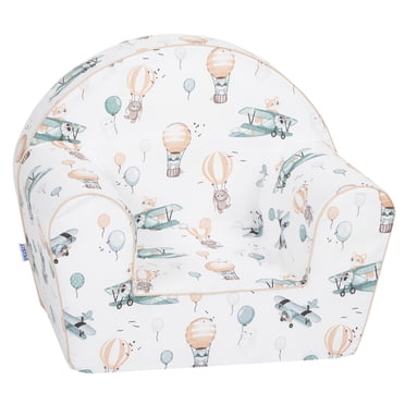 Delsit Kids Couch for Toddlers - Comfy Armchair for Children, Lightweight Foam Sofa and Reading Chair with Removable Cover, Made in Europe