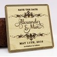 thumbnail image 1 of Personalized Save The Date Wood Magnet 50 Rustic Engraved Wooden Magnets Wedding Announcements, 1 of 2