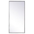 thumbnail image 1 of Elegant Decor MR41428S 14 x 28 in. Metal Frame Rectangle Mirror, Silver, 1 of 1