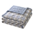 thumbnail image 3 of Sentmoon Lightweight Summer Blanket Lightweight Blanket Washed Summer Quilt Summer Cool Quilt Air Conditioning Quilt Thin Quilt Embossed Gift Live Home Students Dormitory Quilt, 3 of 7