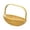 Yellow, variant on Lipstore Flower Basket Picnic Basket Handwoven Storage Basket with Handle Hand Basket for 34.5x28.5 cm