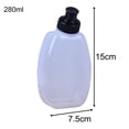 thumbnail image 3 of WHEANG Bouteille d'Eau 280 Ml/10 Oz Étanche Bouteille de Course Ceinture d'Hydratation de Course Bouchon à Tirer Bouteille d'Eau en Plastique, 3 of 4