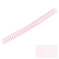 thumbnail image 4 of Plastic Spiral Binding Coils 3/4in, Non Break Rust Resistant Strong Adhesion Reusable Binding Spirals  Page Turning 20Pcs  For A4 A5 Notebook For Students Pink, 4 of 8