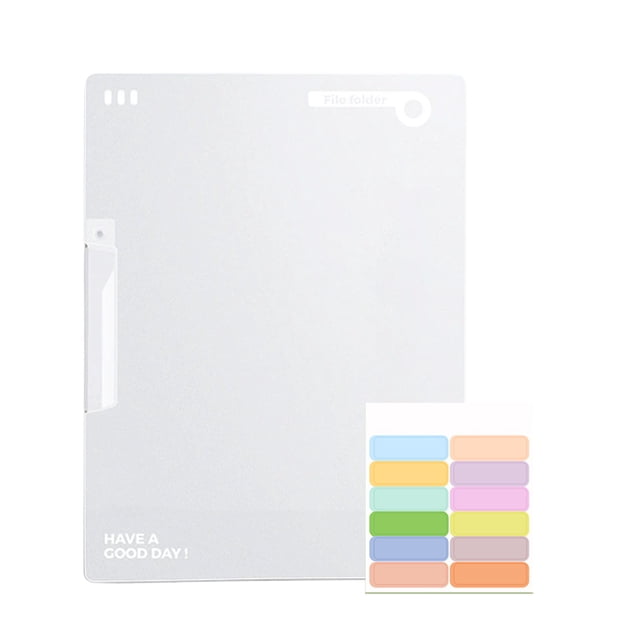 Btomtd A4 Rotating Double-Ring Binder Transparent Binder For Exam Papers And Materials Student Document Organizer