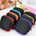 thumbnail image 3 of stanreset Earphone Container Universal Space Saving Storage Bag Hard Scratchproof Carry Packet Cables Travel Charger USB Orange, 3 of 6