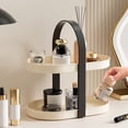 thumbnail image 4 of AYktou Home Organizers and Storage Double Desktop Shelf Cosmetic Organiser Lipstick Aromatherapy Organiser Shelf Thickened Stable And Load Bearing With Carrying Handle for Party Indoors, 4 of 6