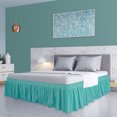 thumbnail image 1 of Unique Bargains Polyester Bed Skirt Durable 16 Inch Drop Easy Fit Wrinkle, Elastic Dust Ruffles Bedskirts, 1 of 8