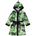 thumbnail image 1 of Jurassic World Boys Green Camo Logo Print Bathrobe (7-8 Years), 1 of 7