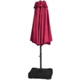 thumbnail image 4 of Patiojoy 15 Ft Outdoor Double-Sided Patio Umbrella Parasol with Base, 4 of 9