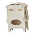 thumbnail image 3 of Elodie Mini Storage Cabinet Convenient Robot Shaped for Desk Living Room Countertop White, 3 of 8