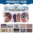 thumbnail image 2 of Door Mat Patriotic Doormat Entryway Rug Welcome Mat Outdoor Coir Door Mat Memorial Day Front Door Mat Waterproof Mats for Outdoors Patio Stuff for Outside Perfect for Indoor and Outdoor Use, 2 of 9