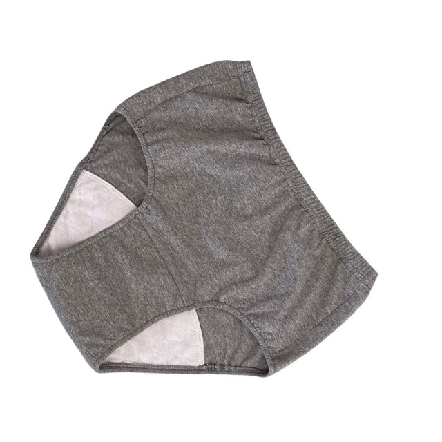 Soft Men Incontinence Underwear Urine Breathable Comfortable Portable for Sleeping Long Time Driving Adult Light Grey M