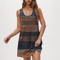 thumbnail image 5 of Ovzne Robes pour Femmes 2025 Robe d'Été pour Femmes Tendance Décontractée Imprimée avec Poches Sans Manches Col de Jardin Robe pour Femmes Imprimée Liquidation, 5 of 5