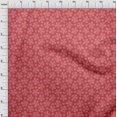 thumbnail image 4 of oneOone Georgette Viscose Red Fabric Asian Block Sewing Material Print Fabric By The Yard 42 Inch Wide, 4 of 4