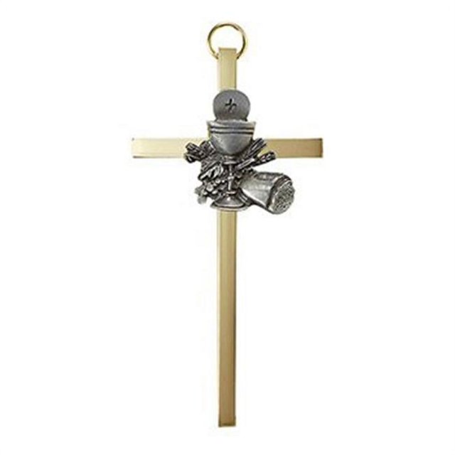 Christian Brands B65P04 4.25 Po. 4 C Croix en Laiton Premier Calice de Communion