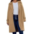 thumbnail image 2 of IMENGL Manteau d'Hiver à Manches Longues à Revers pour Femme, Jaune G, Taille M-3TG, 2 of 6