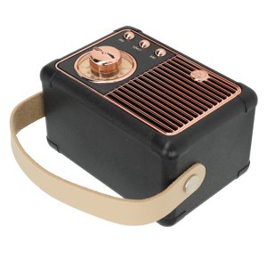 Haut-parleur Bluetooth portable,Retro Bluetooth Speaker Vintage Mini Haut-parleur sans fil rétro Style ancien Bluetooth Haut-Parleur Durabilité étendue