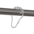 thumbnail image 4 of Mainstays Plastic Glide Shower Hooks, Clear, Set of 12, 4 of 5